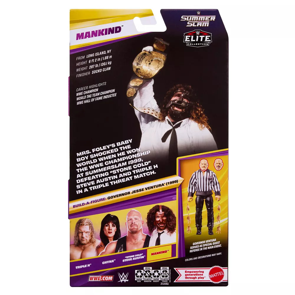 WWE Elite Collection | Mankind: Summer Slam (Build-a-Figure Governor Jesse Ventura)