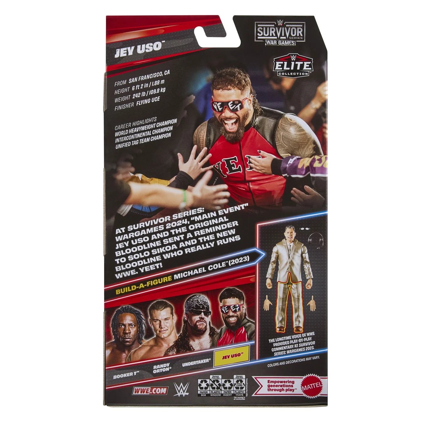 WWE Survivor Series: Elite Collection  |  Jey Uso (Michael Cole BAF)
