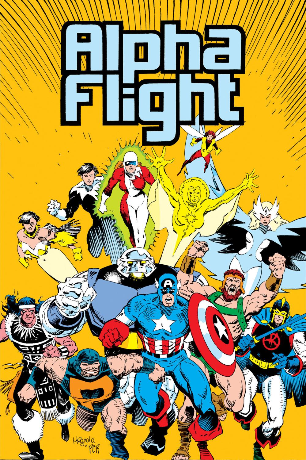 ALPHA FLIGHT BY MANTLO AND LEE OMNIBUS MIKE MIGNOLA COVER DM ONLY HC