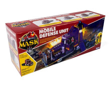 Box of a toy 'Mobile Defense Unit' from the MASK series on a white background